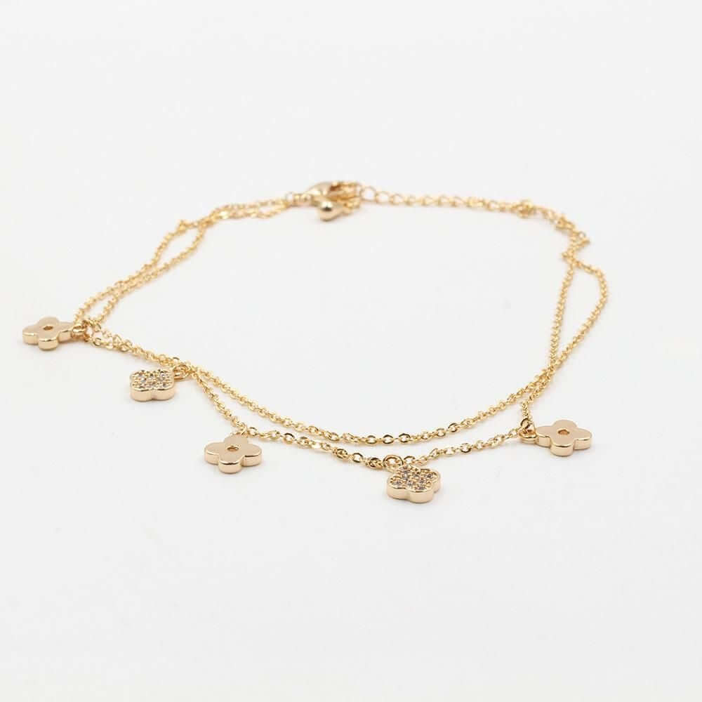 خلخال فان كليف طبقتين خلاخل van cleef