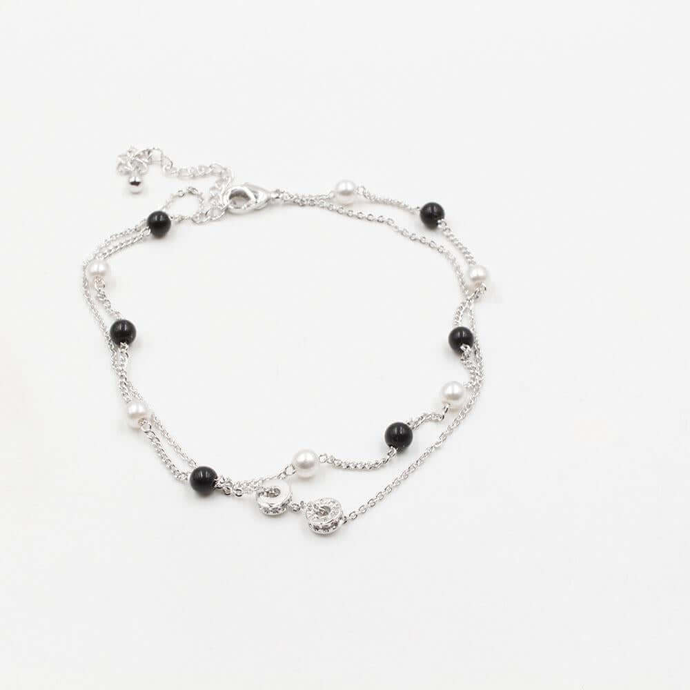 خلخال لولو طبقتين خلاخل متوفر 2 لون