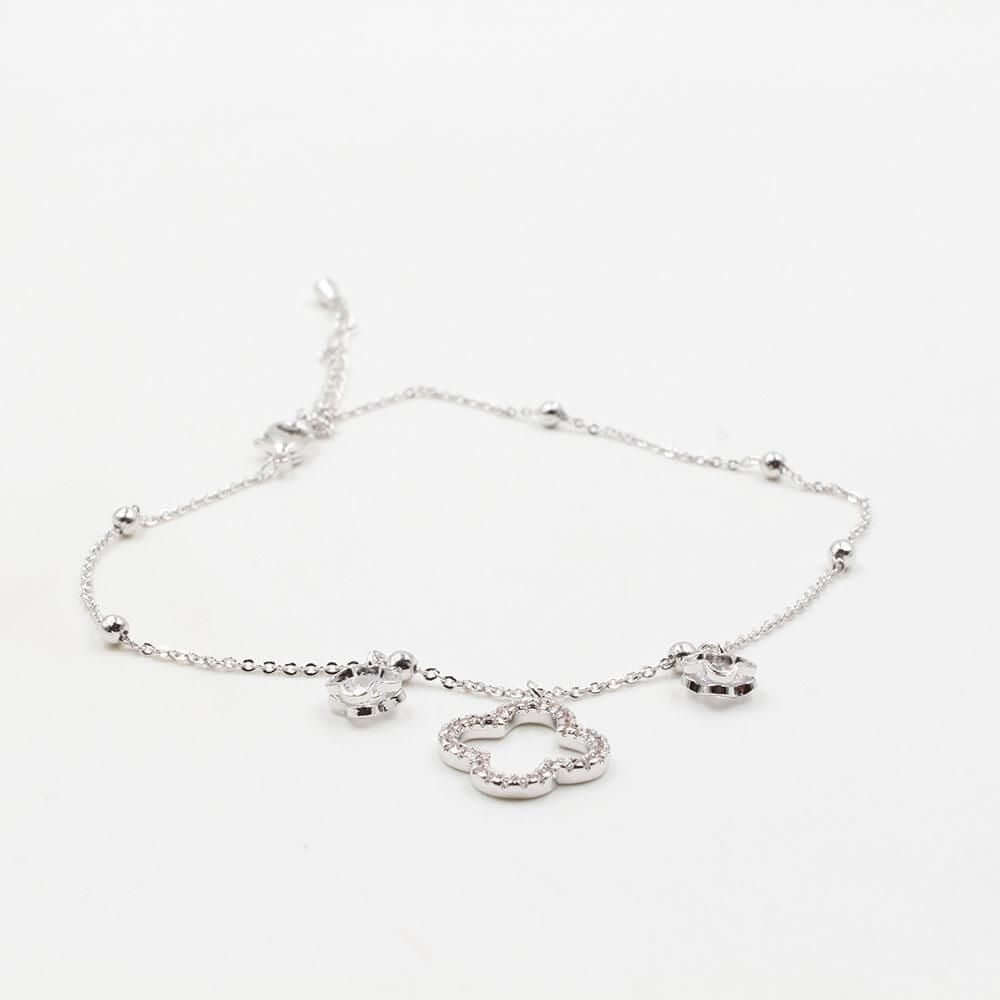 خلخال فان كليف ورده خلاخل van cleef فضي