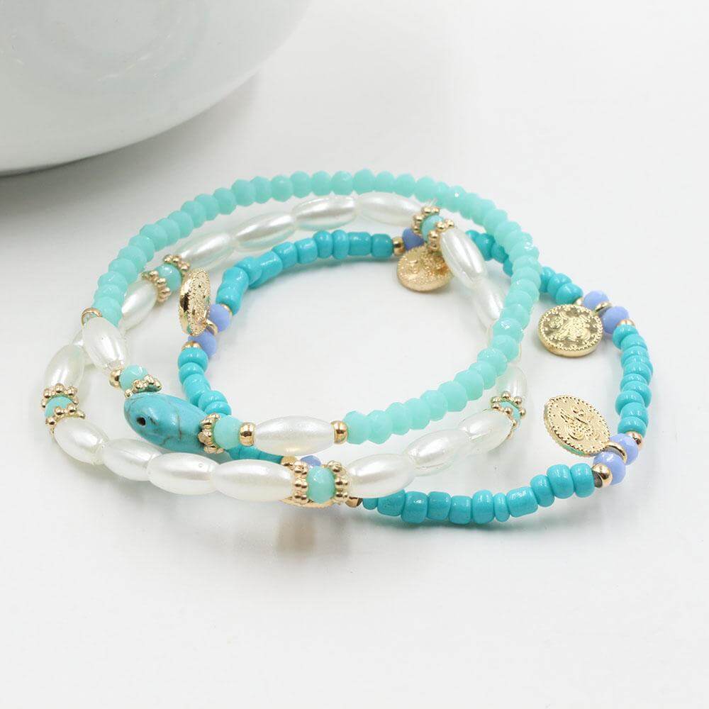 اساور خرز ملونه اسواره متوفر 6 لون 2