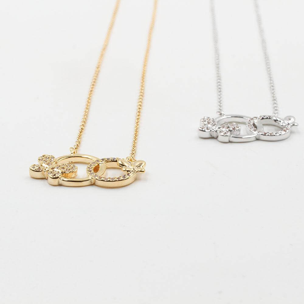 سلسال فراشتين زركون سلسال متوفر 2 لون