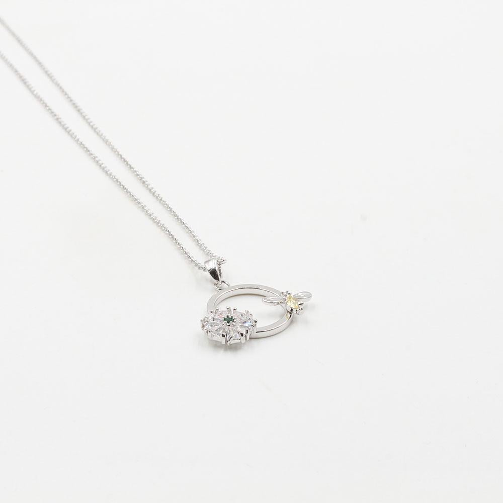 سلسال يعسوب زركون سلسال متوفر 2 لون فضي