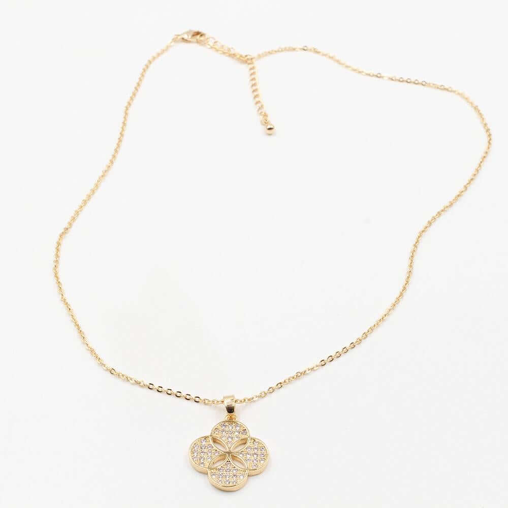 سلسال فان كليف ورده زركون سلسال van cleef ذهبي