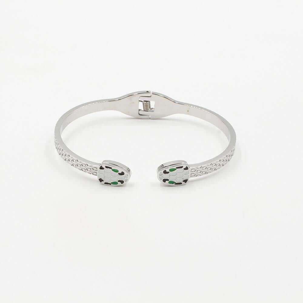 اسواره بولقري ستنلس ستيل اسواره متوفر 2 لون فضي