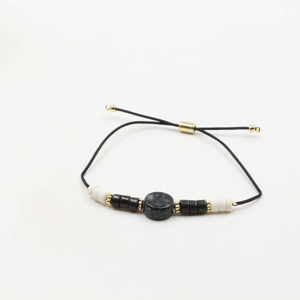 اسواره حجر ملون سحاب كوري اسواره متوفر 5 لون اسود