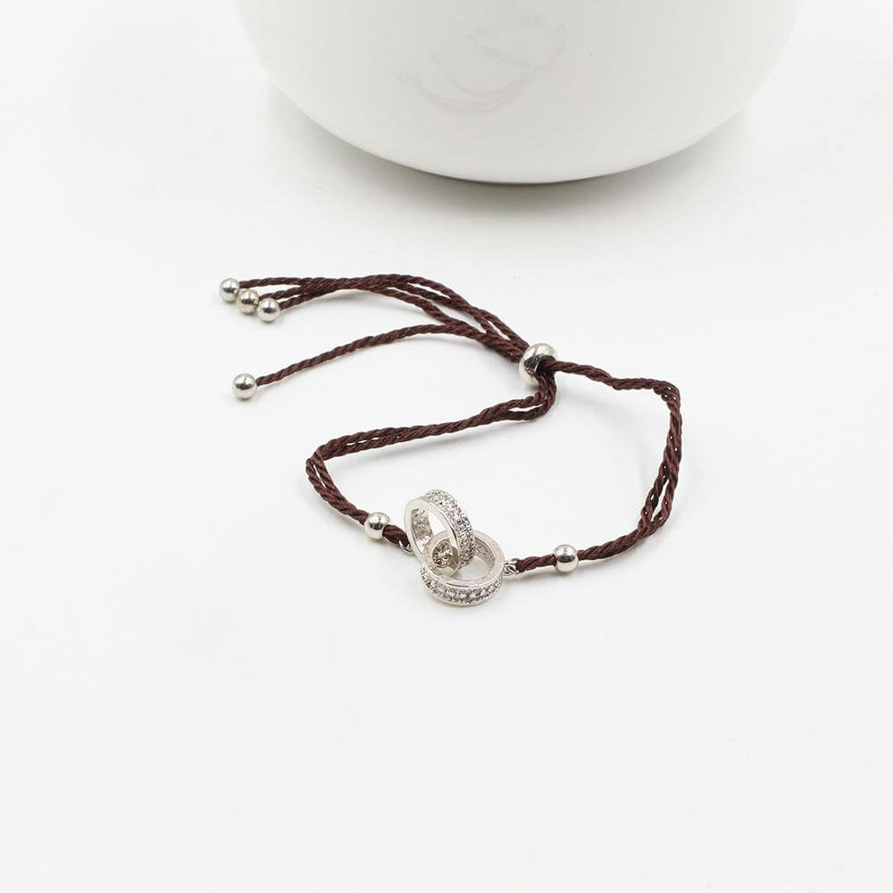 اسواره كارتير خيط زركون اسواره CARTIER بني فضي