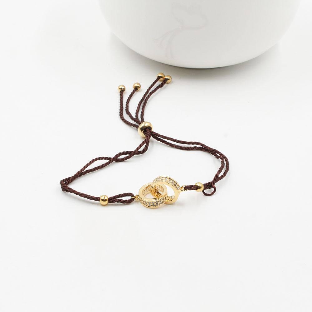 اسواره كارتير خيط زركون اسواره CARTIER بني ذهبي
