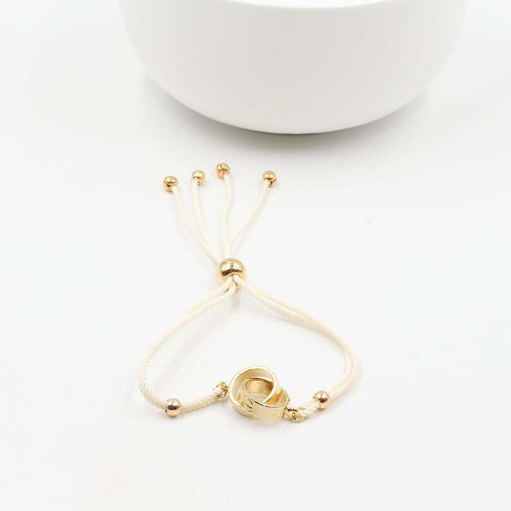 اسواره كارتير خيط اسواره CARTIER ابيض ذهبي