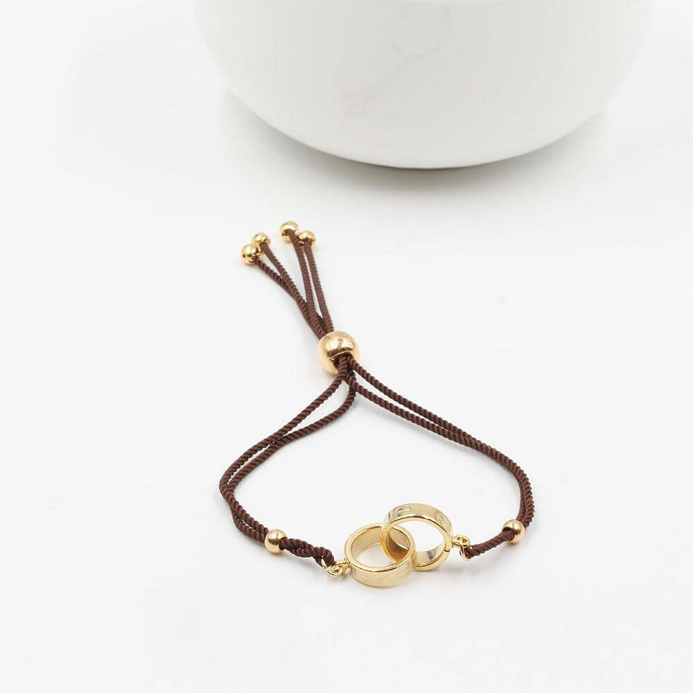 اسواره كارتير خيط اسواره CARTIER بني ذهبي