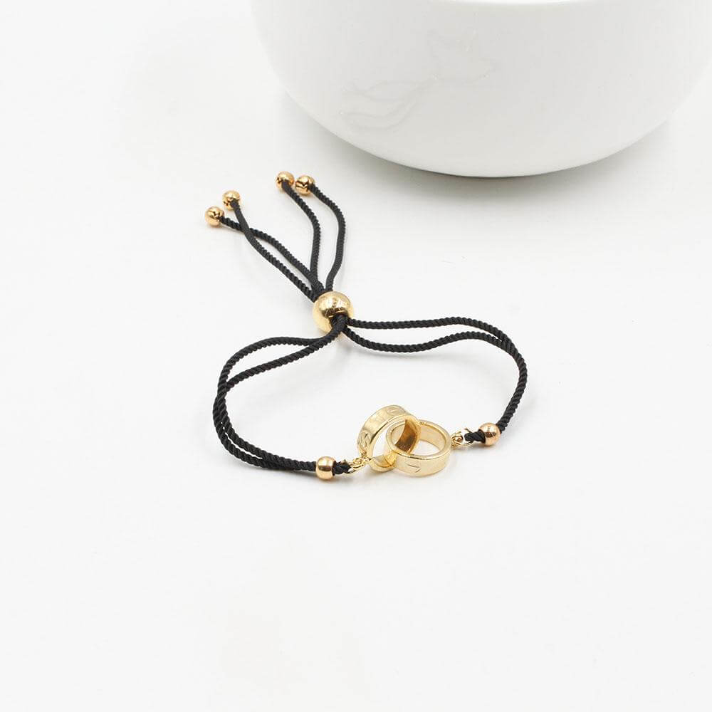 اسواره كارتير خيط اسواره CARTIER اسود ذهبي