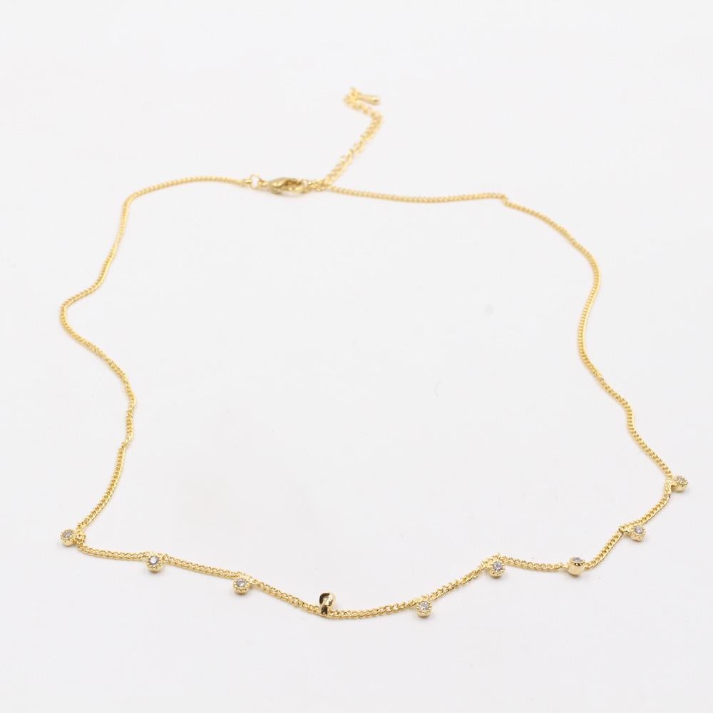 عقد ناعم سلسال متوفر 2 لون ذهبي