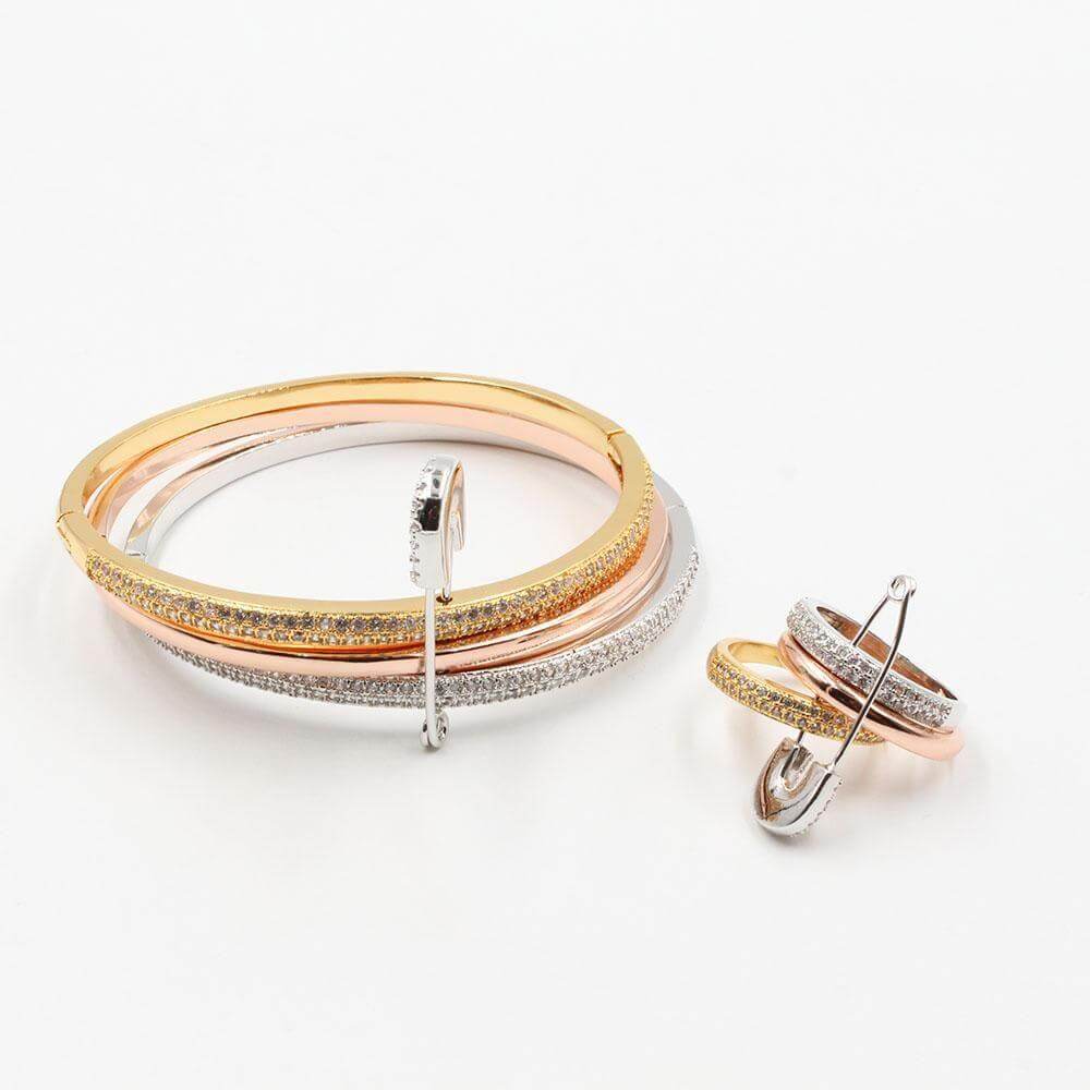 اساور وخاتم كارتير مشبك اسواره متوفر 2 لون ملون 7