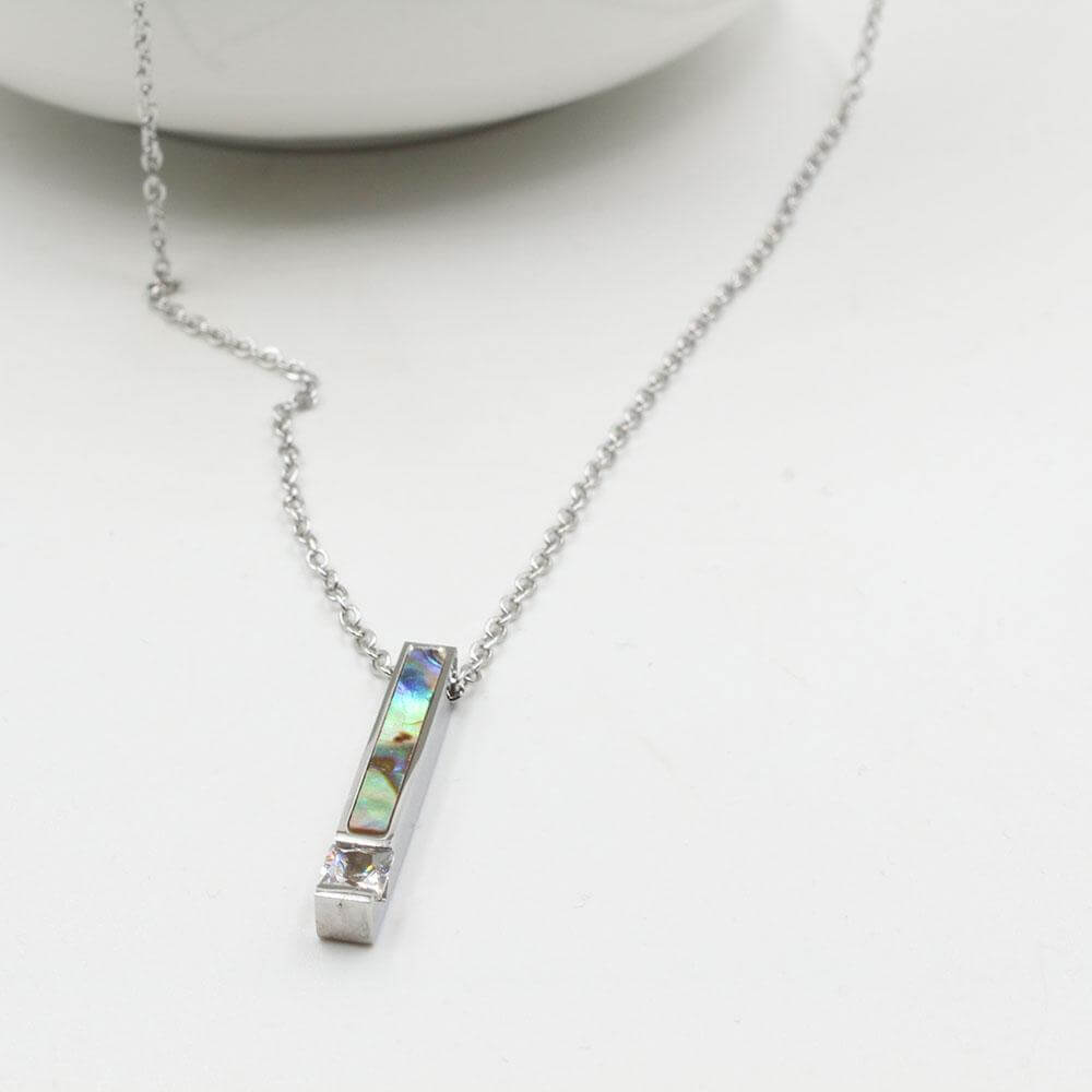 سلسال حجر طبيعي كيوبك سلسال متوفر 1 لون فضي