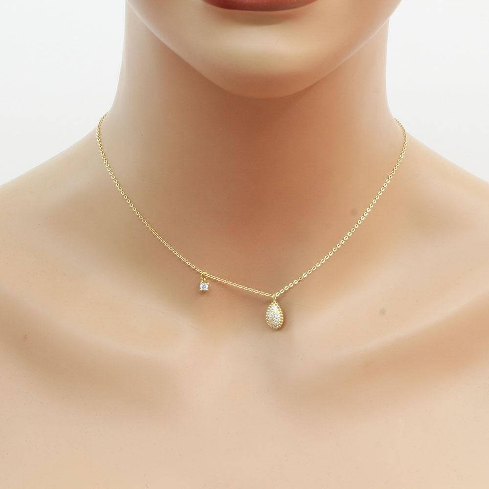 سلسال زركون دمعه سلسال متوفر 2 لون