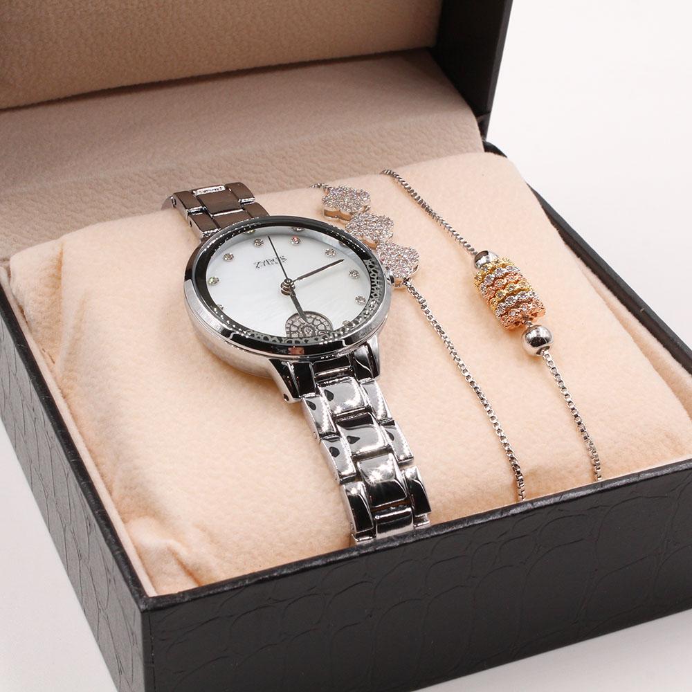 طقم ساعة واساور زيروس اطقم ساعات متوفر 2 لون