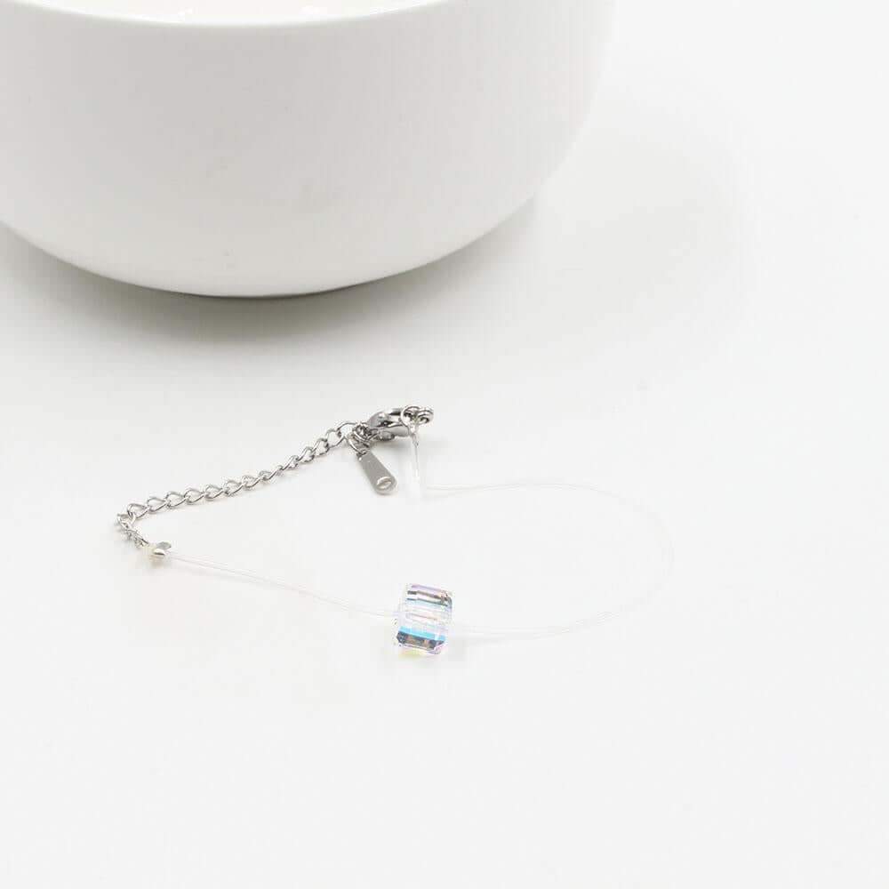 اسواره شفاف كيوبك سوارفسكي اسواره متوفر 1 لون