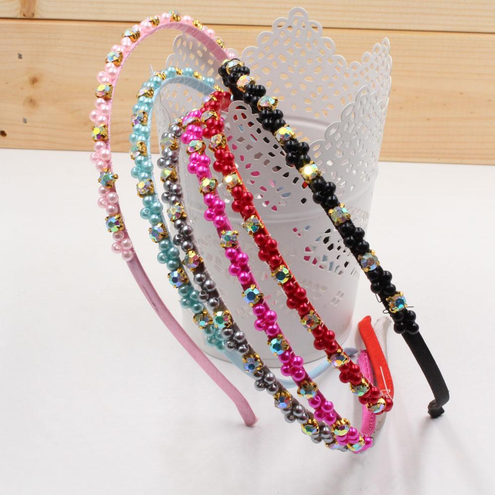 طوق كاجوال كريستال اكسسوارات شعر متوفر 6 لون