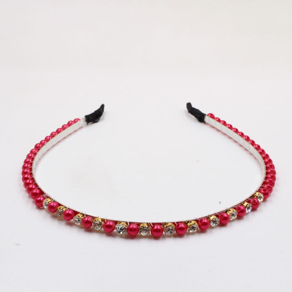 طوق كاجوال لولو اكسسوارات شعر متوفر 6 لون احمر