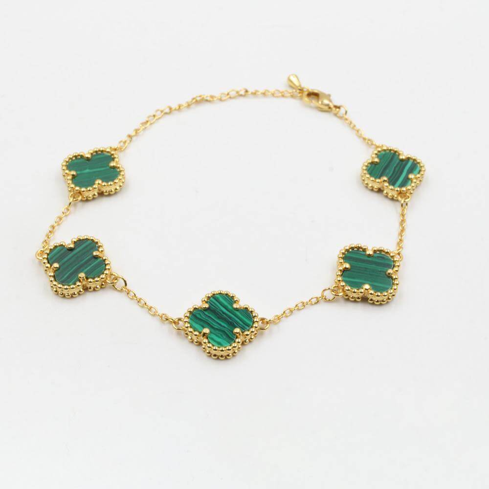 اسواره فان كليف 5 وردات الجديده اسواره van cleef اخضر