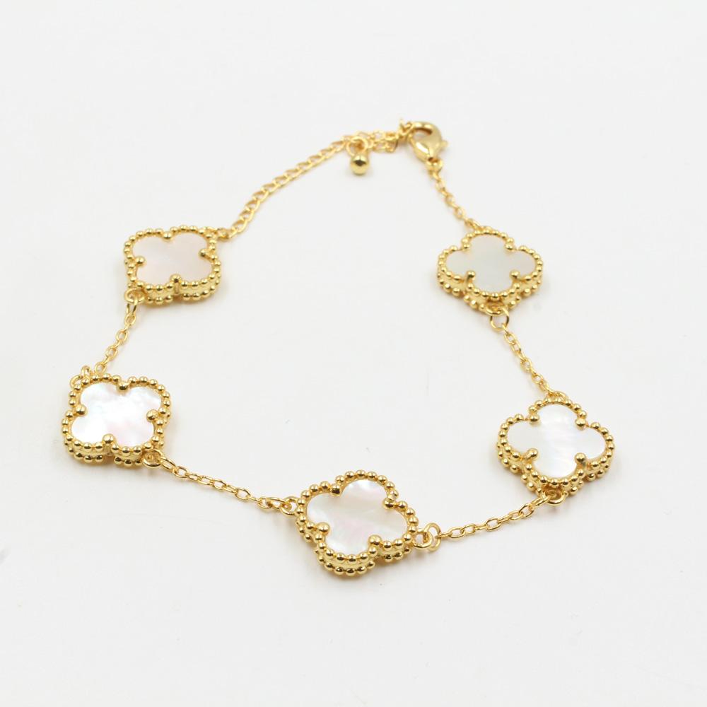 اسواره فان كليف 5 وردات الجديده اسواره van cleef ابيض