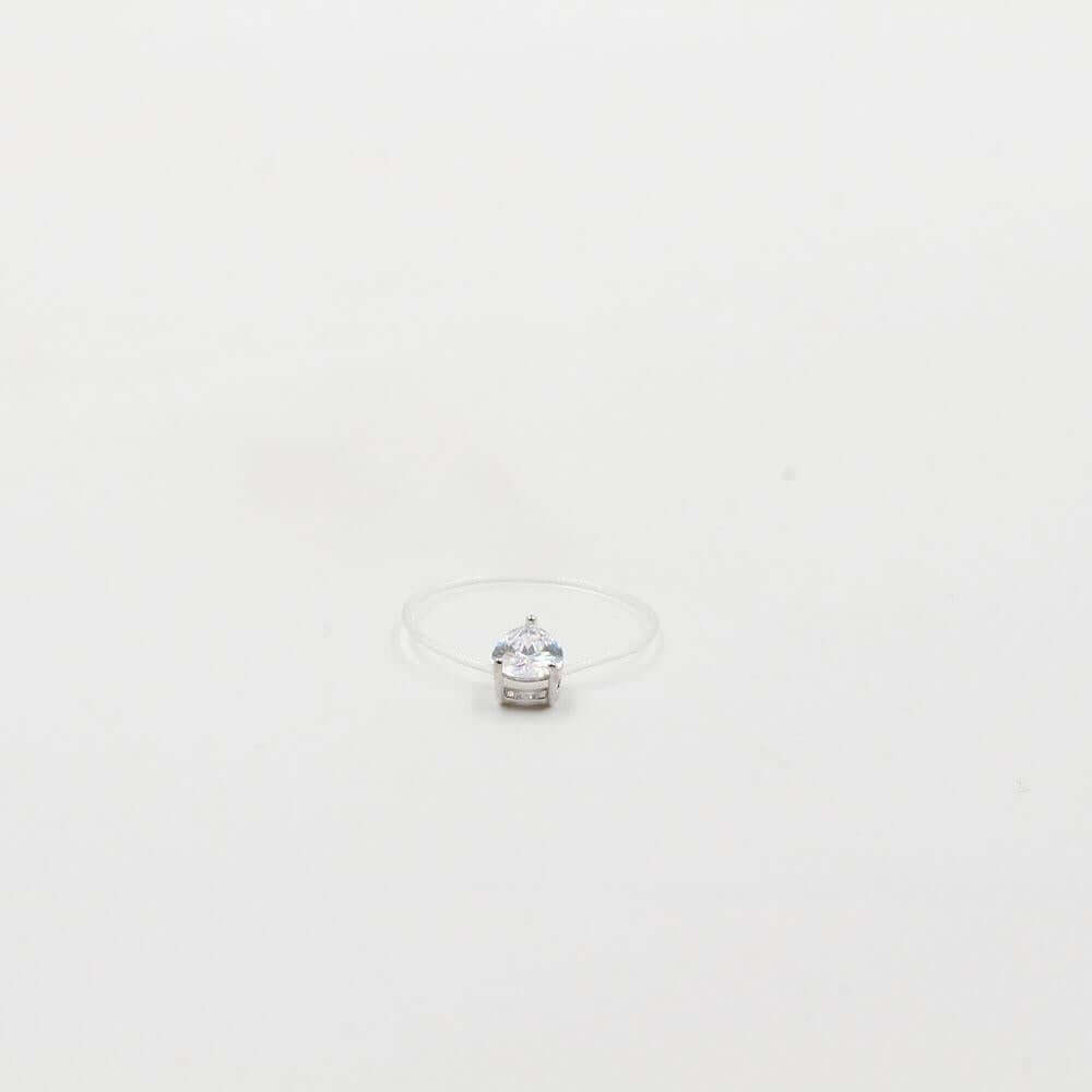 خاتم شفاف دمعه زركون خواتم متوفر 2 لون