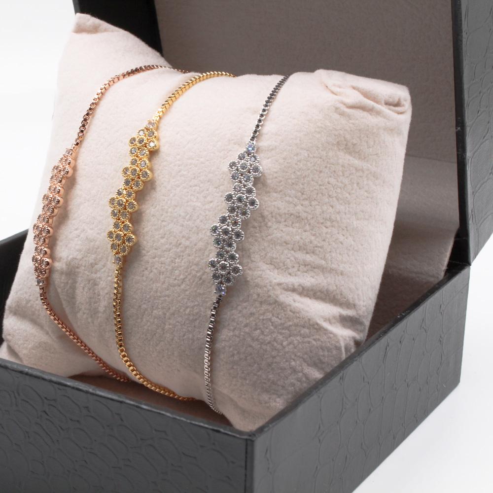 طقم اساور سحاب فلاور 3 قطع اسواره متوفر 1 لون