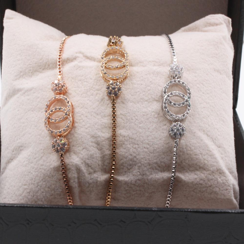 طقم اساور سحاب شانيل 3 قطع اسواره chanel ملون