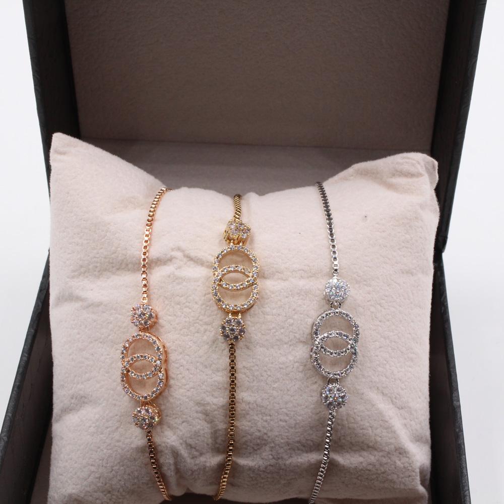 طقم اساور سحاب شانيل 3 قطع اسواره chanel