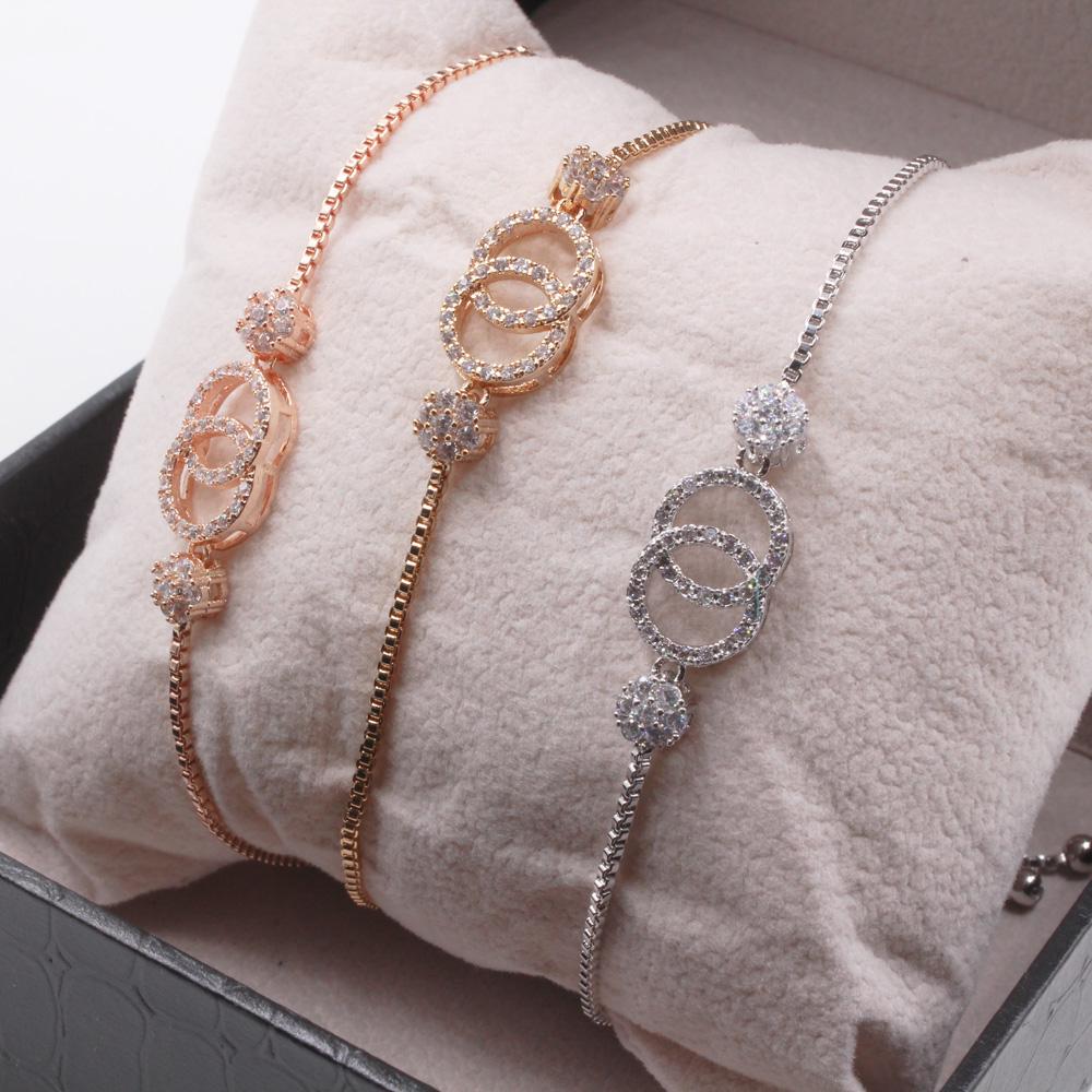 طقم اساور سحاب شانيل 3 قطع اسواره chanel