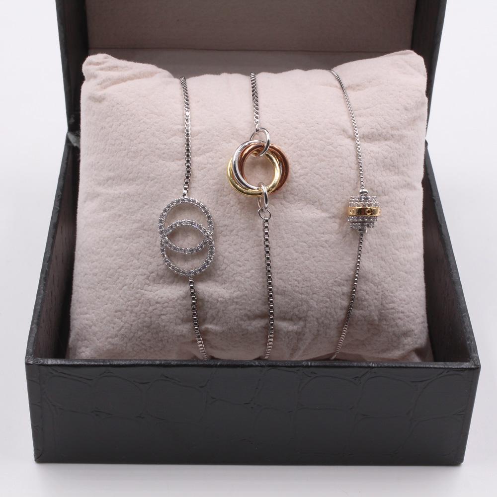 طقم سحاب مكس براند اساور 3 قطع اسواره متوفر 2 لون