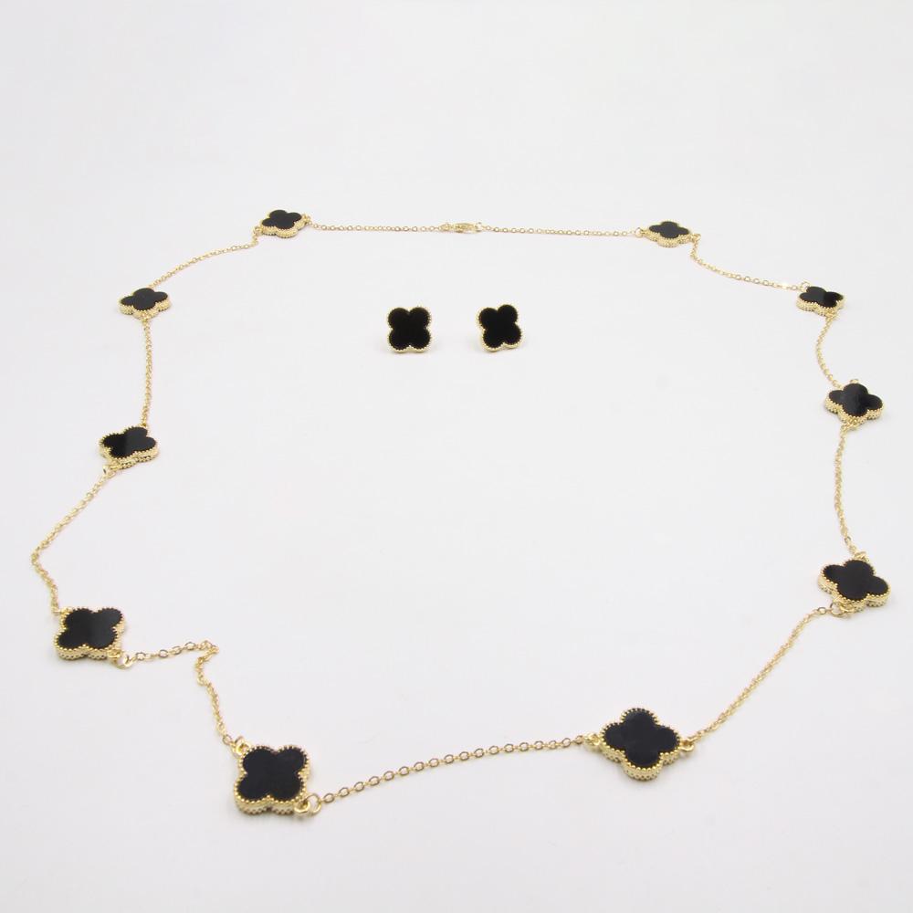 طقم فان كليف ورود كبيره اطقم van cleef اسود