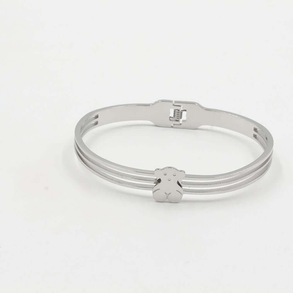 اسواره توس ستنلس ستيل ثري لاينز اسواره دبدوب فضي