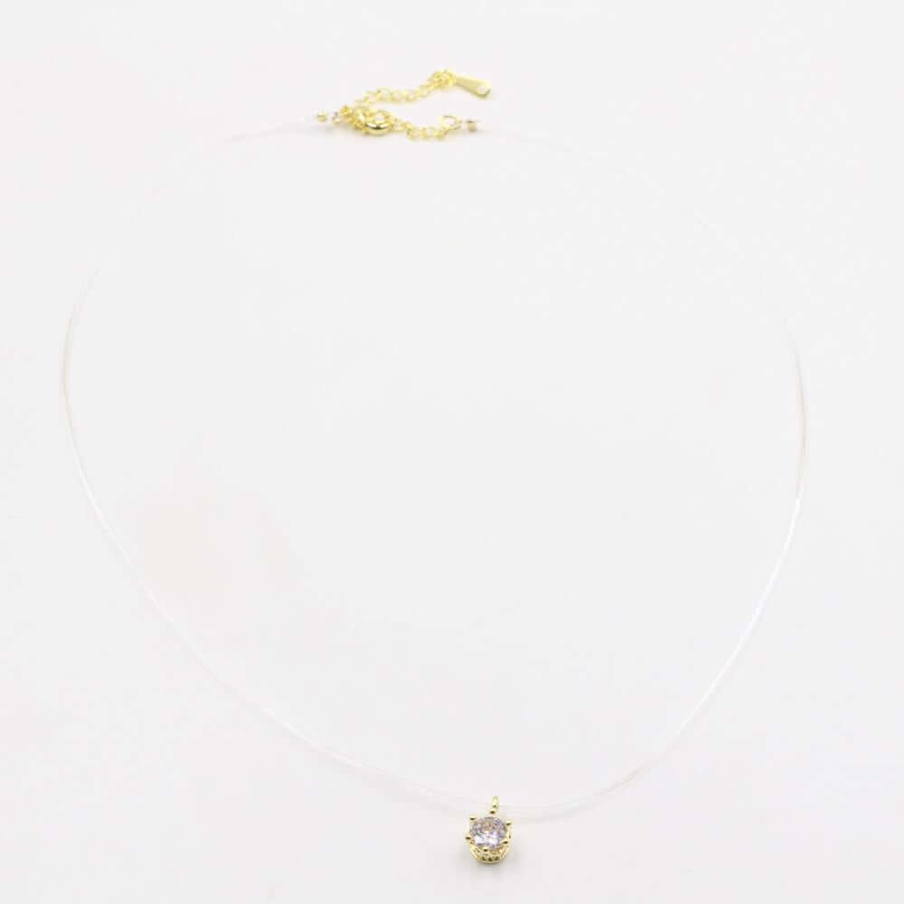 سلسال شفاف مدور زركون سلسال متوفر 2 لون