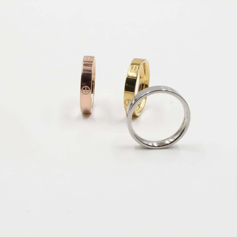 دبل كارتير 3 قطع خواتم CARTIER