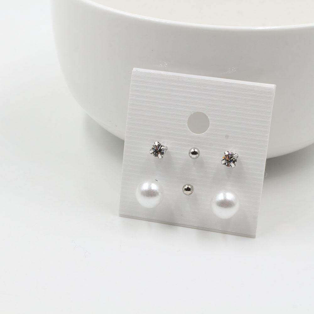 حلق مجموعه لولو حلق متوفر 2 لون فضي