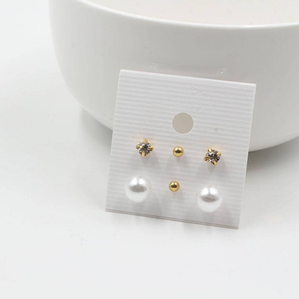 حلق مجموعه لولو حلق متوفر 2 لون ذهبي