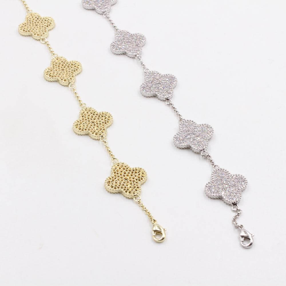 اسواره فان كليف زركون 5 وردات كبيرة اسواره van cleef