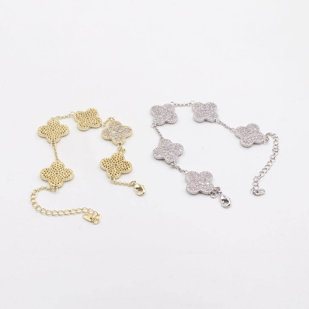 اسواره فان كليف زركون 5 وردات كبيرة اسواره van cleef
