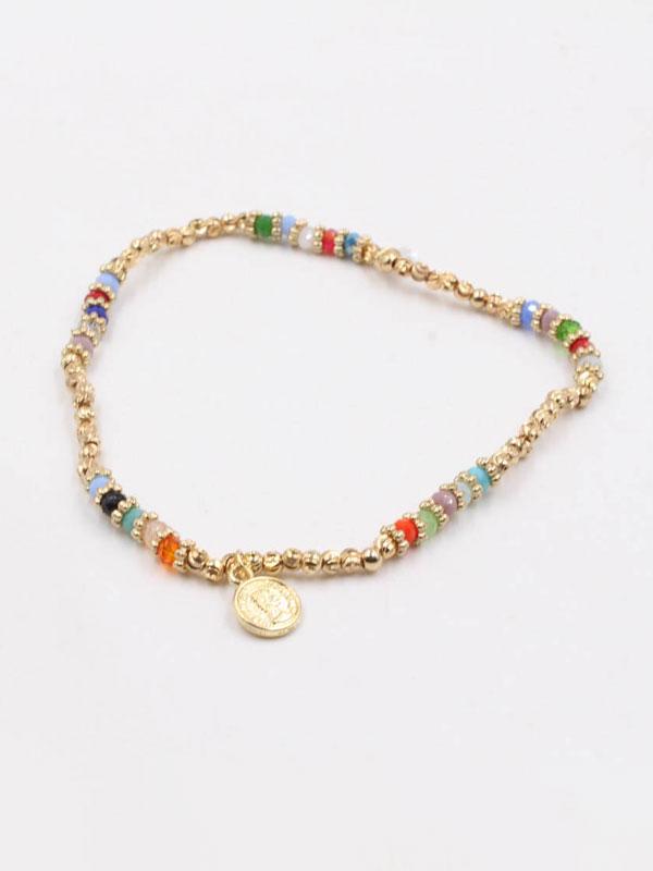 خلخال جنيهات بأحجار الكريستال خلاخل متوفر 6 لون ملون