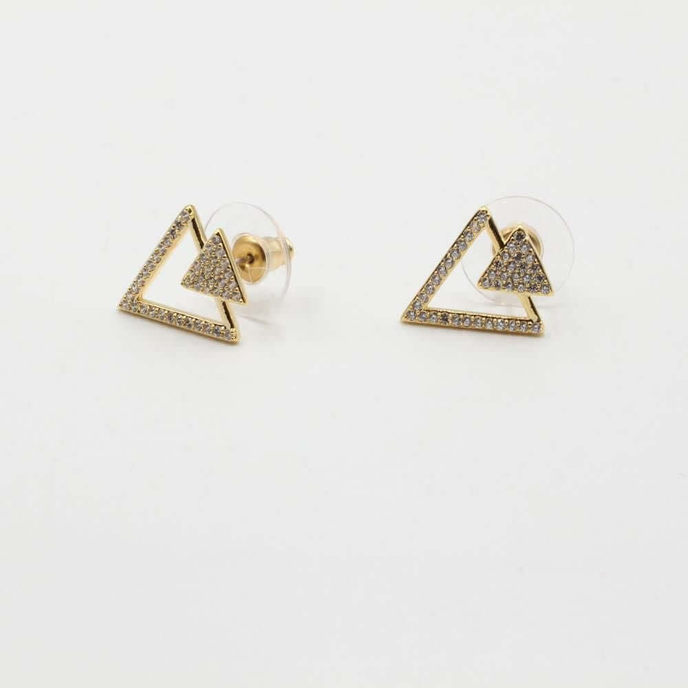 حلق جيس زركون حلق متوفر 2 لون ذهبي