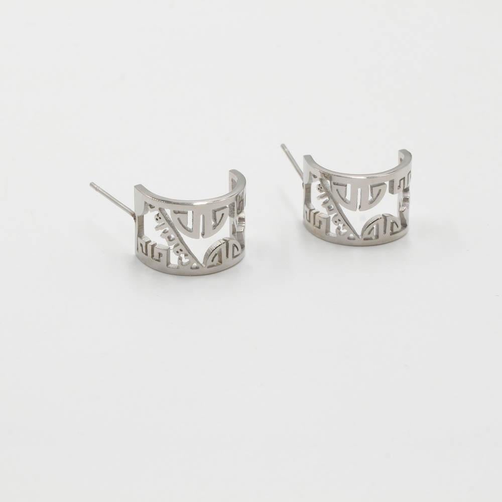 حلق كارتير ستنلس ستيل كيرف حلق CARTIER