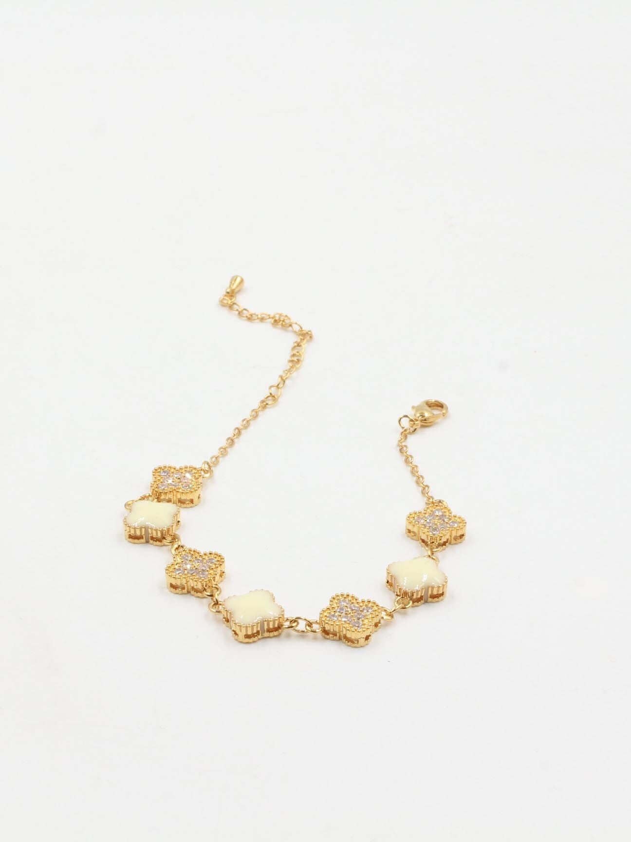 اسواره فان كليف زركون ملونه اسواره van cleef ابيض ذهبي