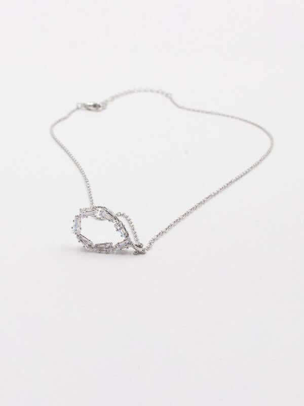 سلسال دمعة كبيره زركون سلسال متوفر 2 لون