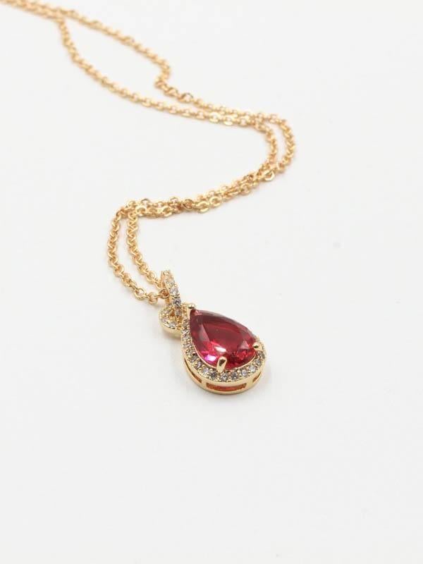 سلسال دمعة ملونه زركون سلسال متوفر 6 الوان