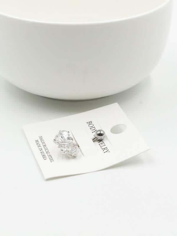 بيرسنق فراشة للسرة بيرسنق متوفر 2 لون فضي