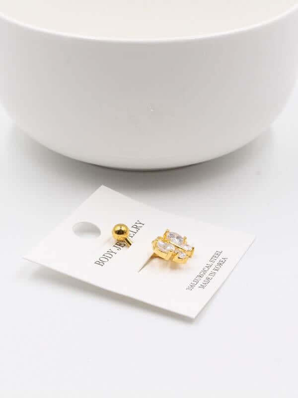 بيرسنق فراشة للسرة بيرسنق متوفر 2 لون ذهبي