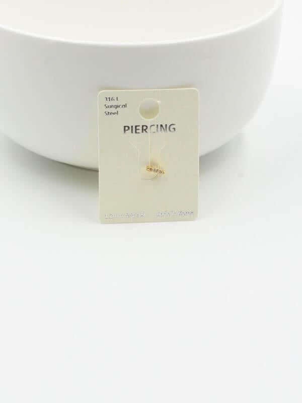 بيرسنق ناعم للشفايف بيرسنق متوفر 2 لون ذهبي