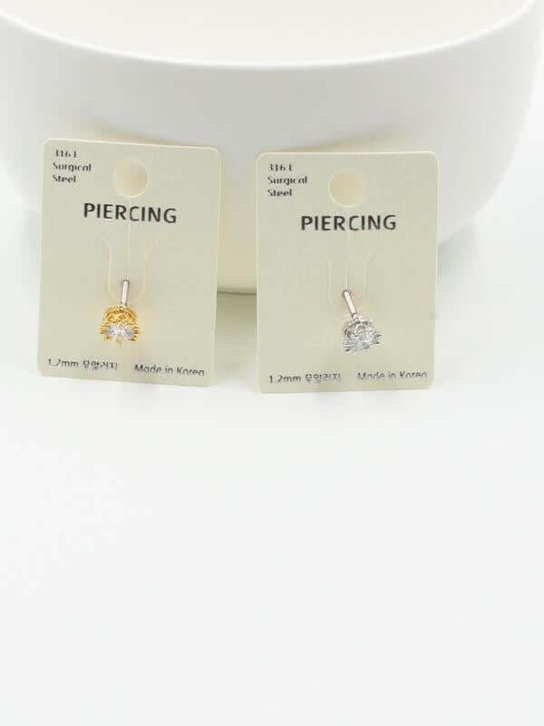 بيرسنق فص زركون للشفايف بيرسنق متوفر 2 لون