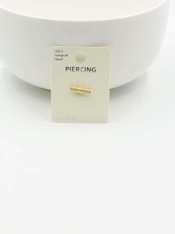 بيرسنق تيفاني للشفايف بيرسنق tiffany ذهبي