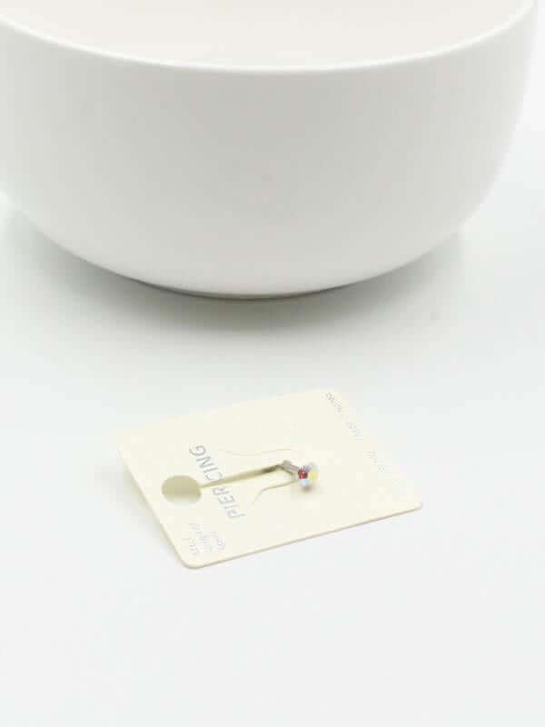 بيرسنق فص كريستال صغير للشفايف بيرسنق متوفر 2 لون